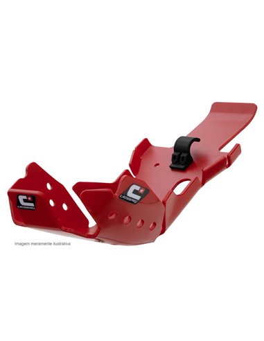 Protector de carter y bieleta enduro Crosspro DTC rojo Beta RR 4T 350 390 480 430 2018-2019
