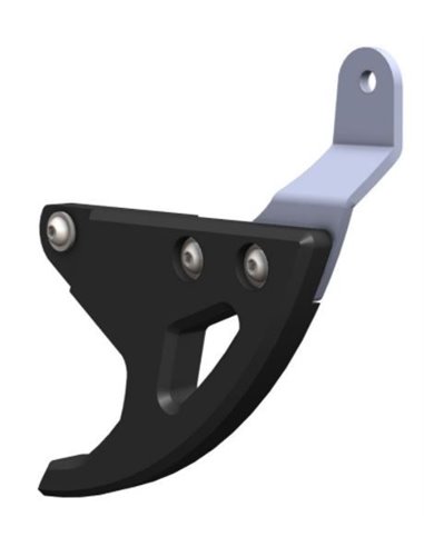 Protector de disco de freno trasero PHD 15mm CROSSPRO negro y plata YAMAHA YZ 125 250 250F 450F FX WR 450F FANTIC XE XX XEF XXF