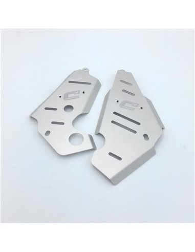 Protector lateral de chasis CROSSPRO aluminio pulido Yamaha YFM 660 Raptor