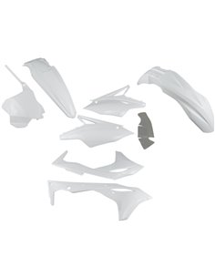 Kit de plástico branco UFO-Plast Kawasaki KX250F
