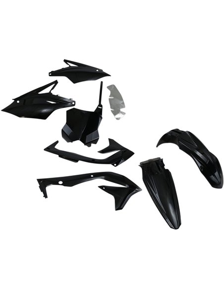 Kit de plásticos Kawasaki negro Kakit226-001 UFO-Plast