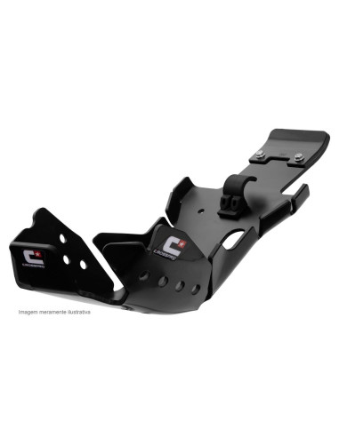 Protector de carter y bieleta hard enduro CROSSPRO DTC negro HUSQVARNA FE 450 501 20-23
