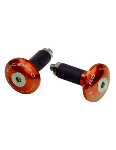Topes de manillar Racepro naranjas