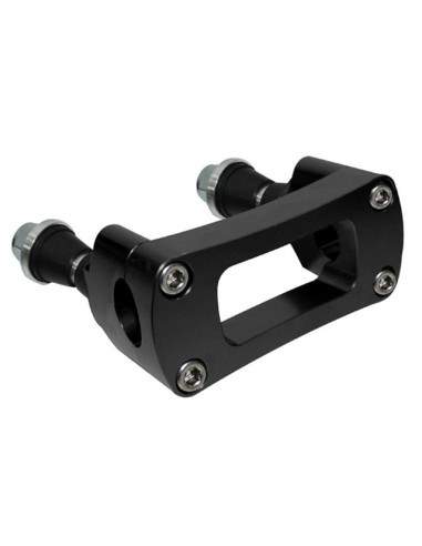 Soporte manillar con silenblock 28cm Racepro negro