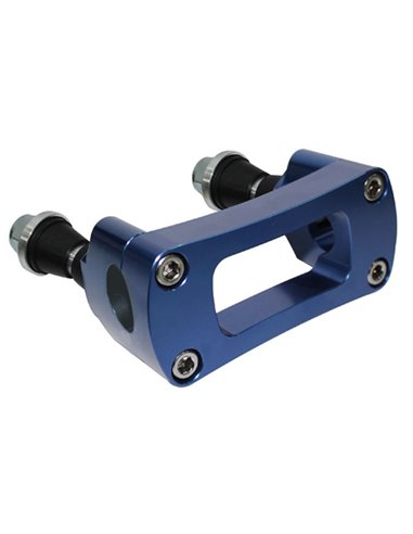 Soporte manillar con silenblock 28cm Racepro azul