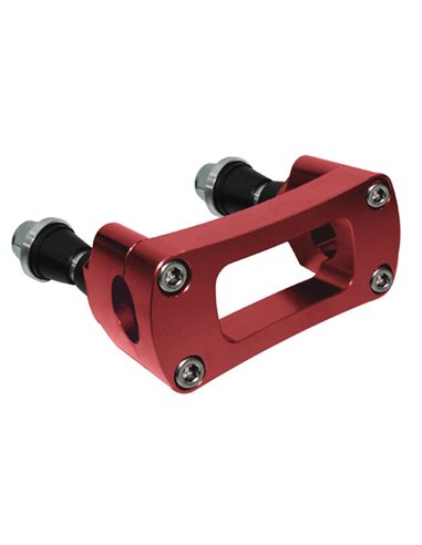 Soporte manillar con silenblock 28cm Racepro rojo