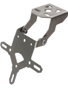 Soporte de matricula CROSSPRO aluminio plata texturado Benelli TRK 502 17-18