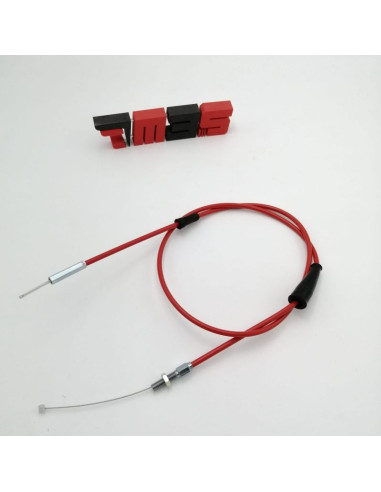 Cable Gas M3S con funda Roja LTZ 400 KFX 400 DVX 400 para mando de gas