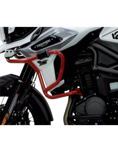 Defensas laterales y de motor trail aluminio rojo CROSSPRO TRIUMPH TIGER 1200 XC 18-19