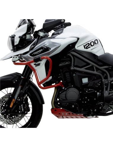 Defensas laterales y de motor trail aluminio rojo CROSSPRO TRIUMPH TIGER 1200 XC 18-19