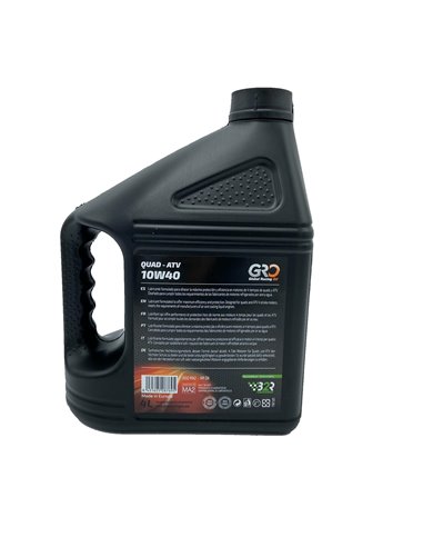 Aceite B2R-GRO OIL específico para QUAD y ATV 4T 10W40 Sintético envase de 4L