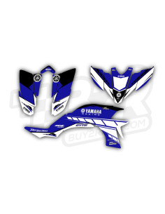 Kit adhesivos recubrimiento completo Yamaha YFZ 450 (04-08) 50 aniversario azul