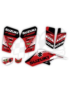 Kit adhesivos Suzuki LTZ 400 by B2R rojo