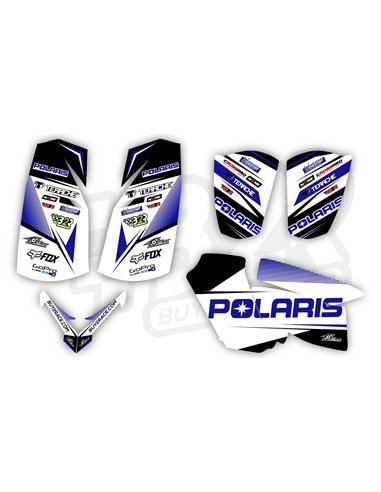 Kit adhesivos Polaris Predator  500 by B2R azul