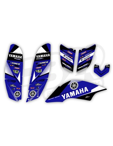 Kit adhesivos B2R  Yamaha YFM 660 azul