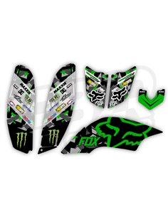 Kit adhesivos Fox Yamaha YFM 660 verde