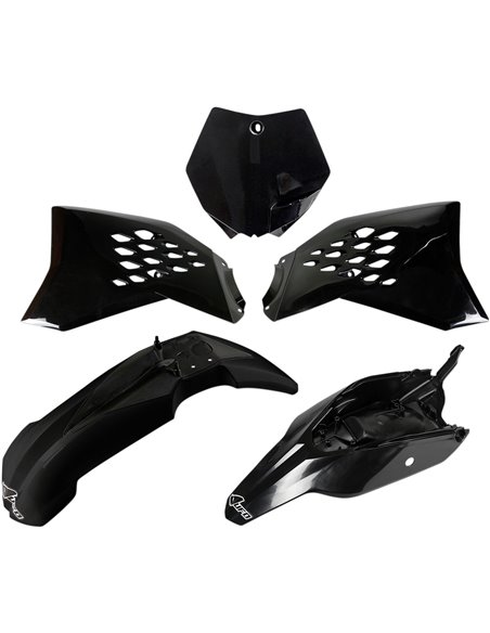 Kit plástico KTM SX65 preto UFO-Plast Ktkit525-001