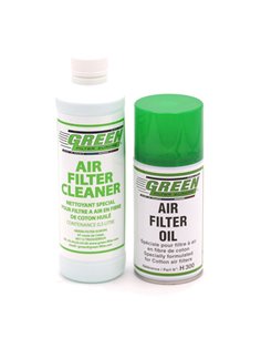 Kit limpiador y grasa para filtro de aire GREEN