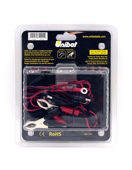 Cargador bateria UNIBAT 6/12v 1A