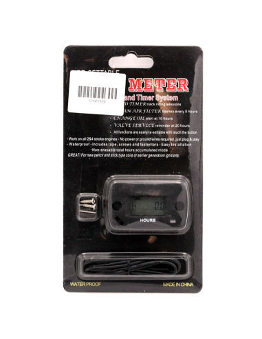 Contador de horas negro