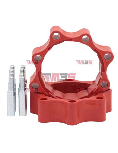 2 separadores delanteros policarbonato M3S 45mm rojo SUZUKI YAMAHA HONDA KAWASAKI KTM GASGAS