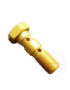 Tornillo Banjo doble M10X 1.25 AMARILLO