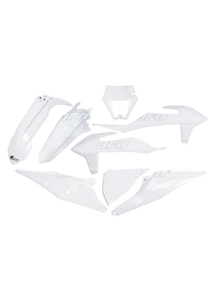 Kit plástico KTM EXC 2020 branco-20 UFO-Plast Ktkit527042