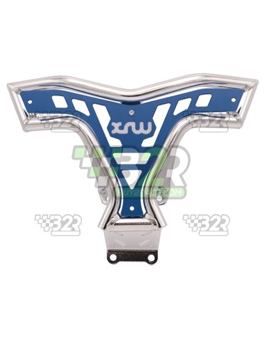 Defensa delantera XRW aluminio X16 PULIDO y AZUL Suzuki LTZ 400
