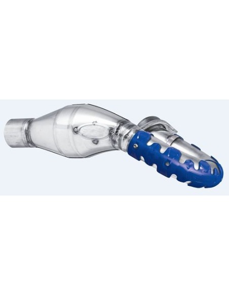 Protector de escape Polisport  4T Armadillo versión largo Azul