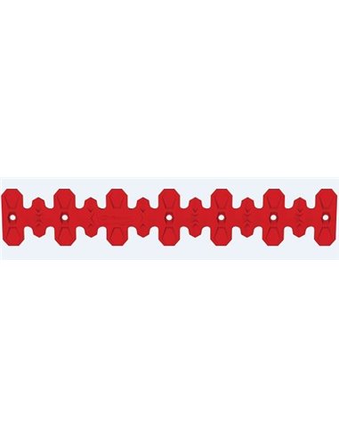 Protector de escape Polisport  4T Armadillo versión largo Rojo