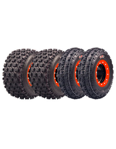 Pack neumaticos BPR 2x 21x7x10 P348 + 2x 20x11x9 P357 6 lonas