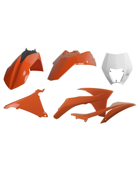 Kit de plástica Polisport KTM EXC EXC-F XC-W XCF-W 12-13 + Portafaros Polisport Color original