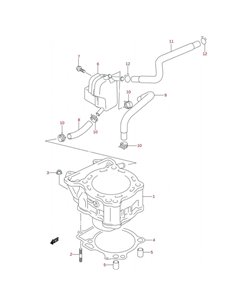 Junta cilindro original LTZ 400 (n4)