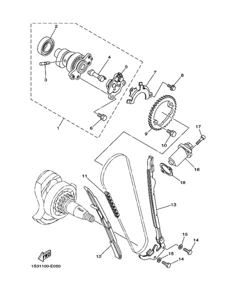 Grapa 15.5 cilindro original LTZ 400 (n12)