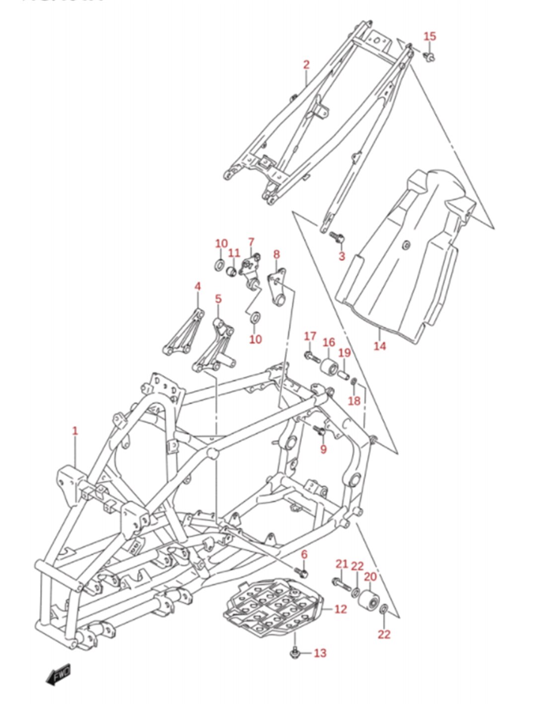 Ciguenal original LTZ 400 2004 (n1)