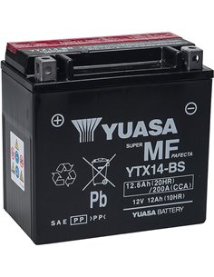 Bateria acido sin mantenimiento Yuasa YTX14-BS YAMAHA YFM RAPTOR 660