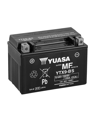 Bateria acido sin mantenimiento Yuasa YTX9-BS  LTZ TRX Predator Outlaw