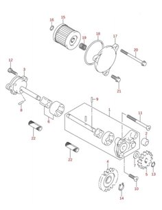 Bomba aceite original Suzuki LTR 450 (n3)
