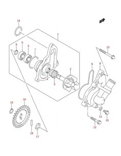 Bomba agua original LTZ 400 2004 (n1)
