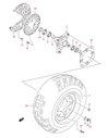 Pinon embrague arranque original LTZ 400 (n1)