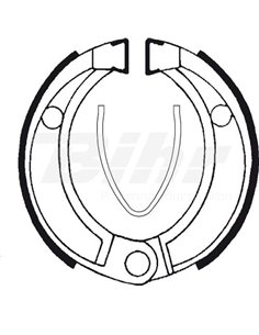 Tecnium BA043 brake shoes Position: Rear