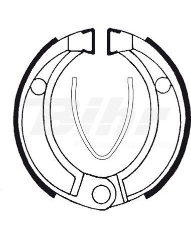 Tecnium BA043 brake shoes Position: Rear