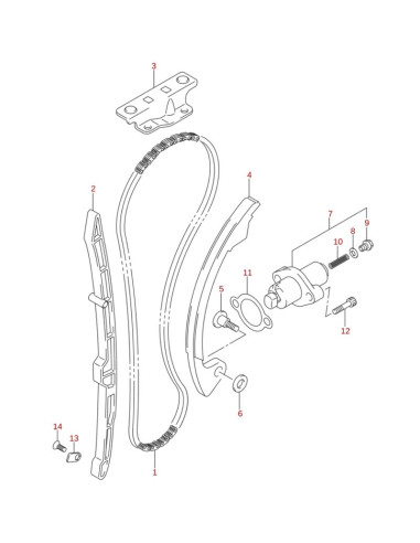 Cadena distribucion original LTZ 400 (n1)
