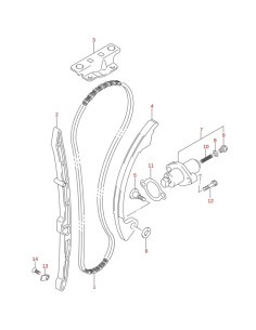 Muelle tensor cadena distribucion original LTZ 400 (n10)