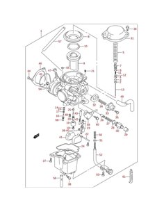 Valvula piston carburador original LTZ 400 (n9)