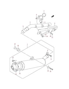 Tornillo escape original LTZ 400 (n3)