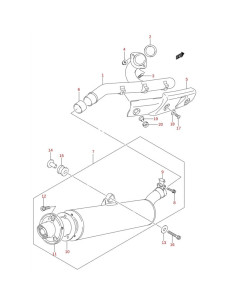 Anti chispas escape original LTZ 400 2004 (n11)