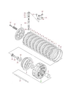 Disco embrague 1 original LTZ 400 2005-2007 (n6)