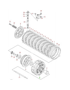 Disco embrague 2 original LTZ 400 2005-2007 (n7)
