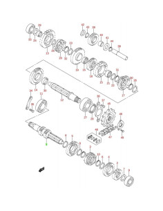 Arandela transmision original LTZ 400 (n7-24)